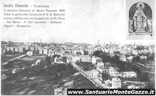Santuario Monte Gazzo Sestri Panorama